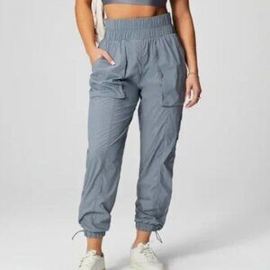 Fabletics Ultra High-Waisted Piped Nylon Pant Size L